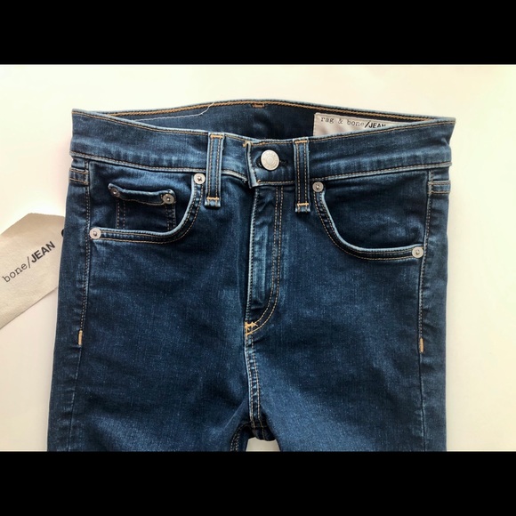rag & bone High Rise Ankle Skinny Jeans Leggings - Picture 2 of 6